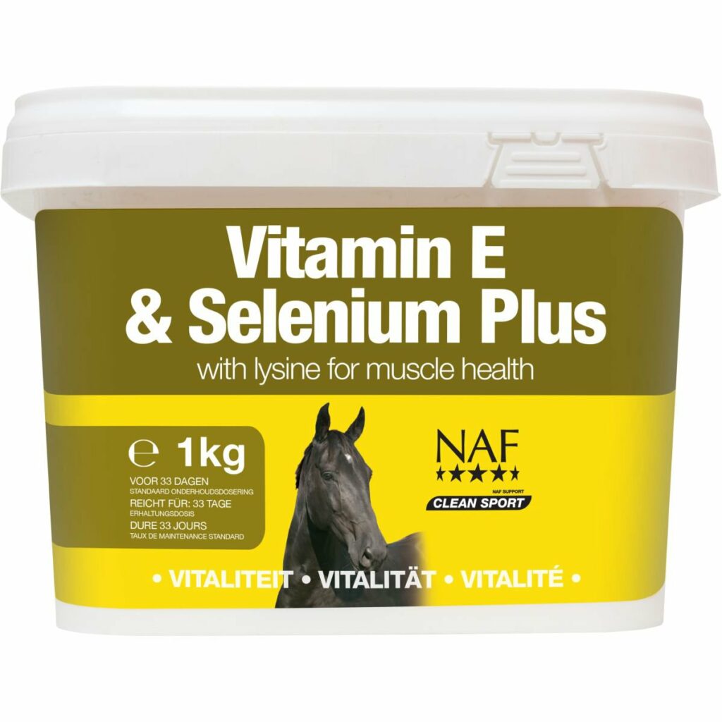 Vitamine E & Selenium plus Naf Cérès, aliments pour chevaux, nous